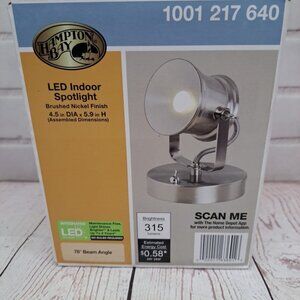 Hampton Bay 5.9 in. Brushed Nickel Integrated LED Indoor Spotlight